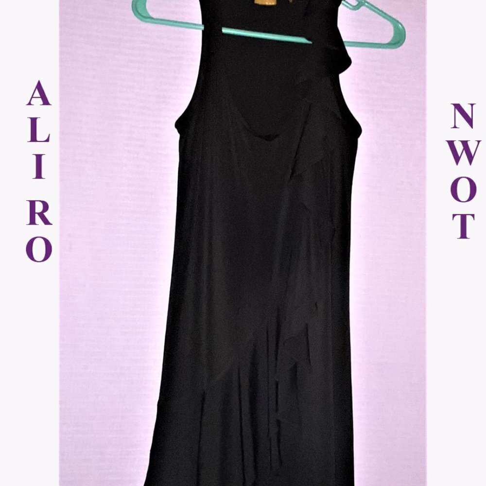 NWOT ALI RO BLACK SLEEVELESS DRESS THAT IS A SIZE 0 GENEROUS STRETCH🌹